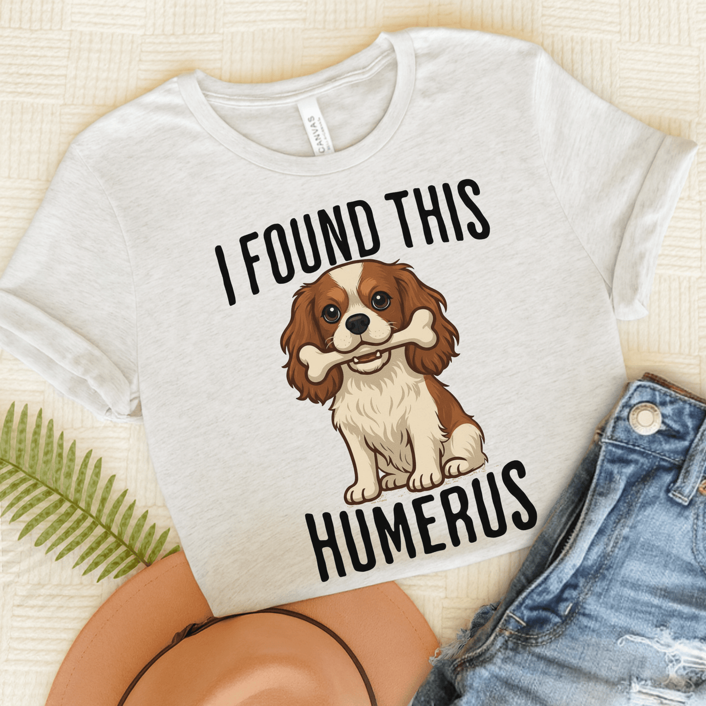 Blenheim Cavalier Humerus Tshirt Ash