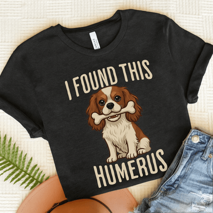 Blenheim Cavalier Humerus Tshirt Dark Grey Heather