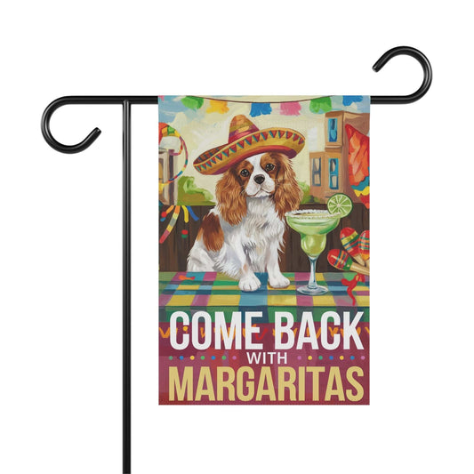 Printify Garden Flag Blenheim Cavalier King Charles Cinco de Mayo Garden Flag