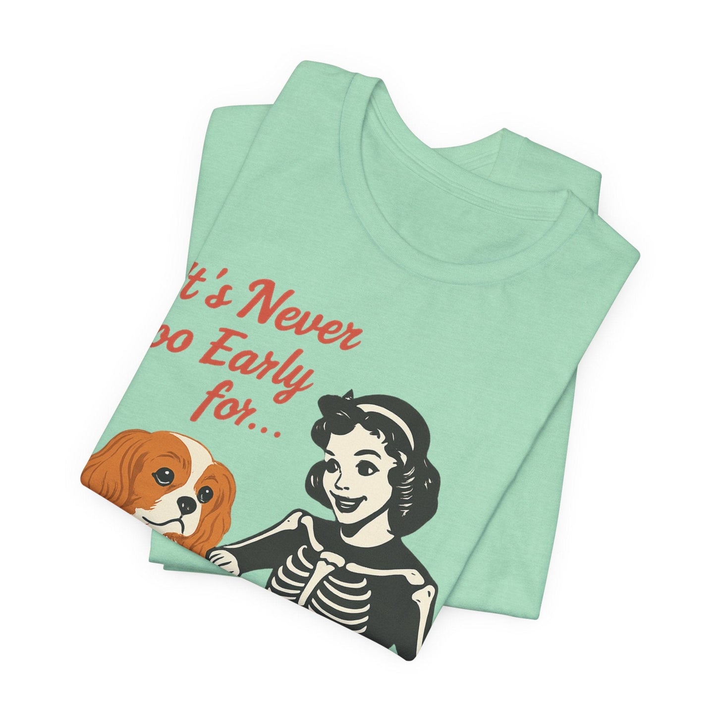 Printify T-Shirt Blenheim Cavalier King Charles Early Halloween TShirt