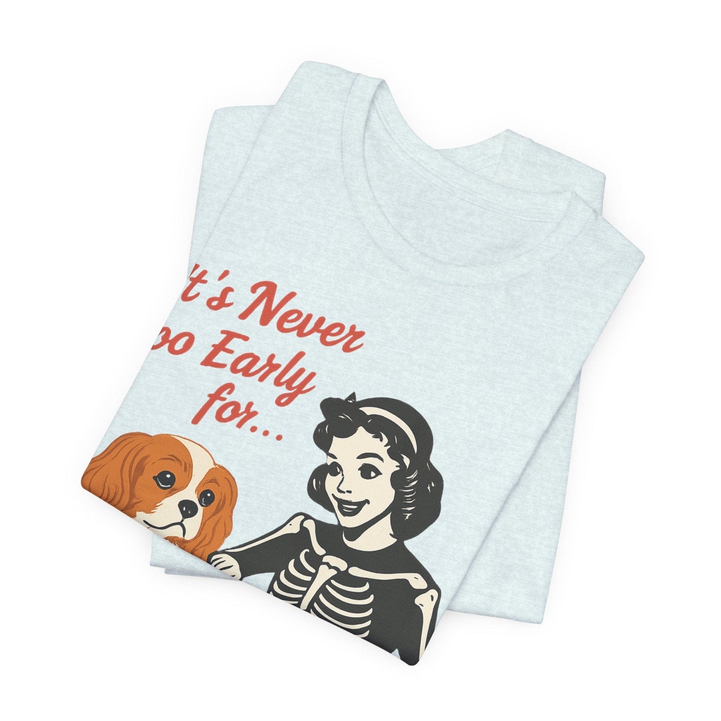 Printify T-Shirt Blenheim Cavalier King Charles Early Halloween TShirt