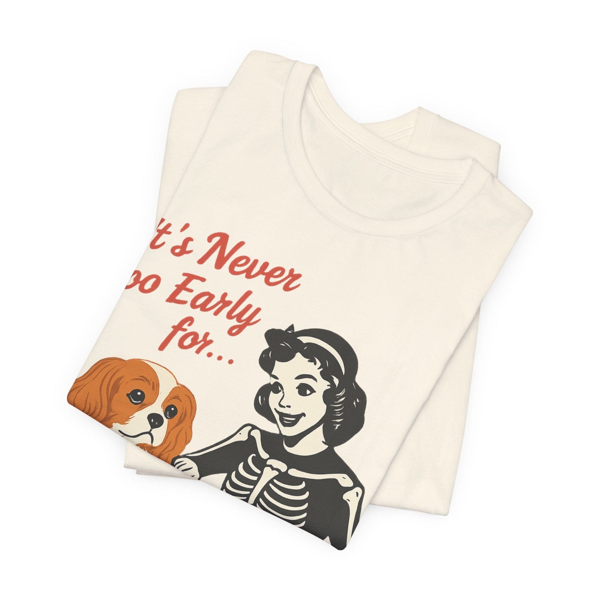 Printify T-Shirt Blenheim Cavalier King Charles Early Halloween TShirt