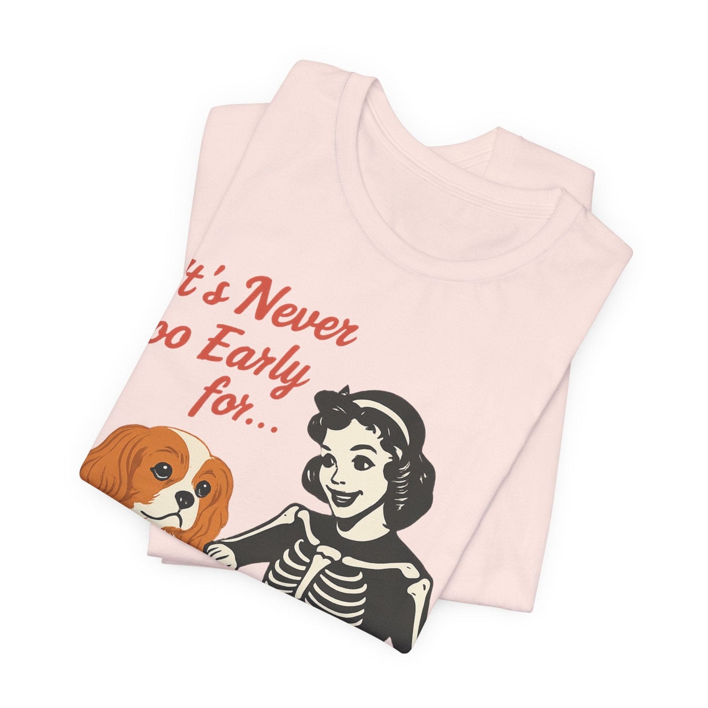 Printify T-Shirt Blenheim Cavalier King Charles Early Halloween TShirt
