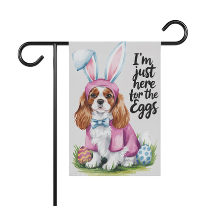 Printify Garden Flag Blenheim Cavalier King Charles Easter Garden Flag