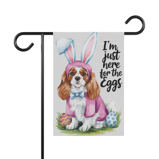 Printify Garden Flag Blenheim Cavalier King Charles Easter Garden Flag
