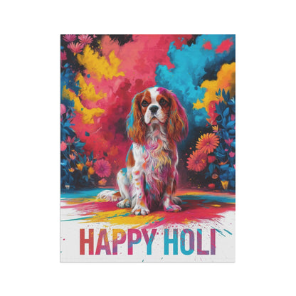 Printify Garden Flag Blenheim Cavalier King Charles Holi Festival Garden Flag