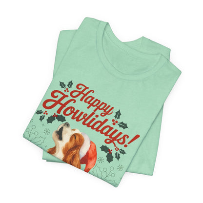 Printify T-Shirt Blenheim Cavalier King Charles Howlidays TShirt