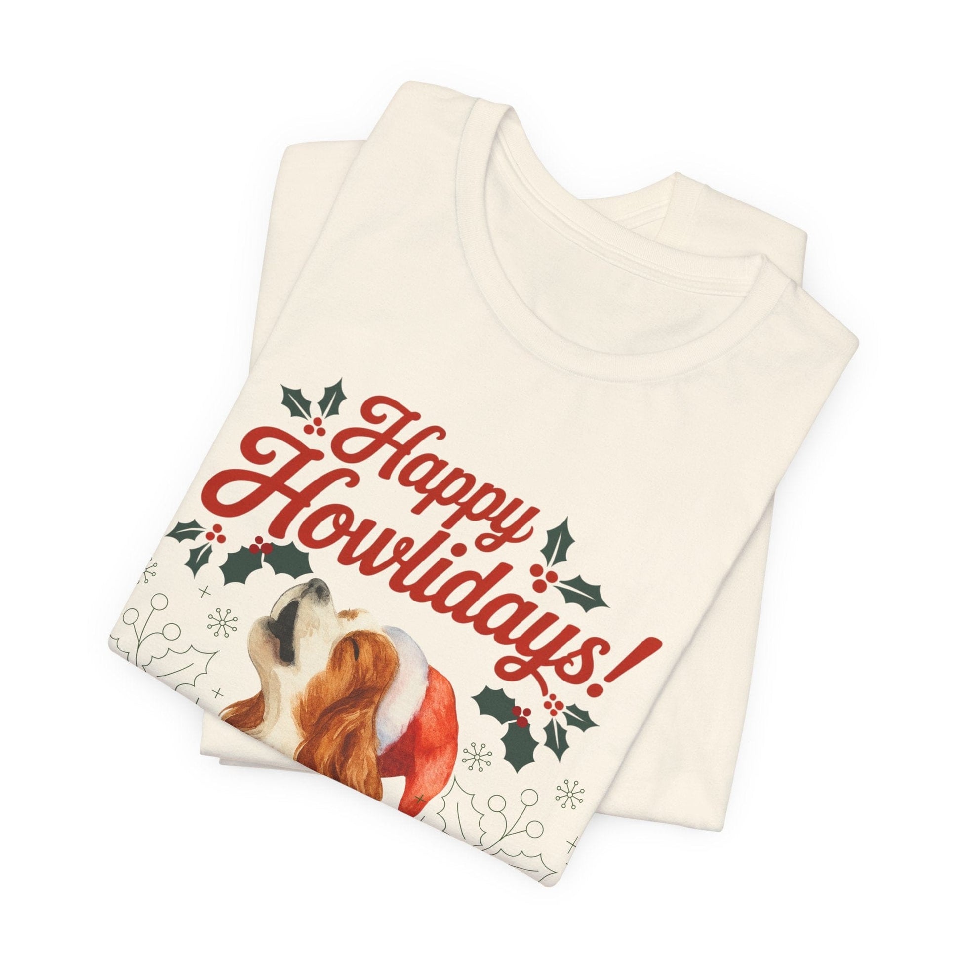 Printify T-Shirt Blenheim Cavalier King Charles Howlidays TShirt