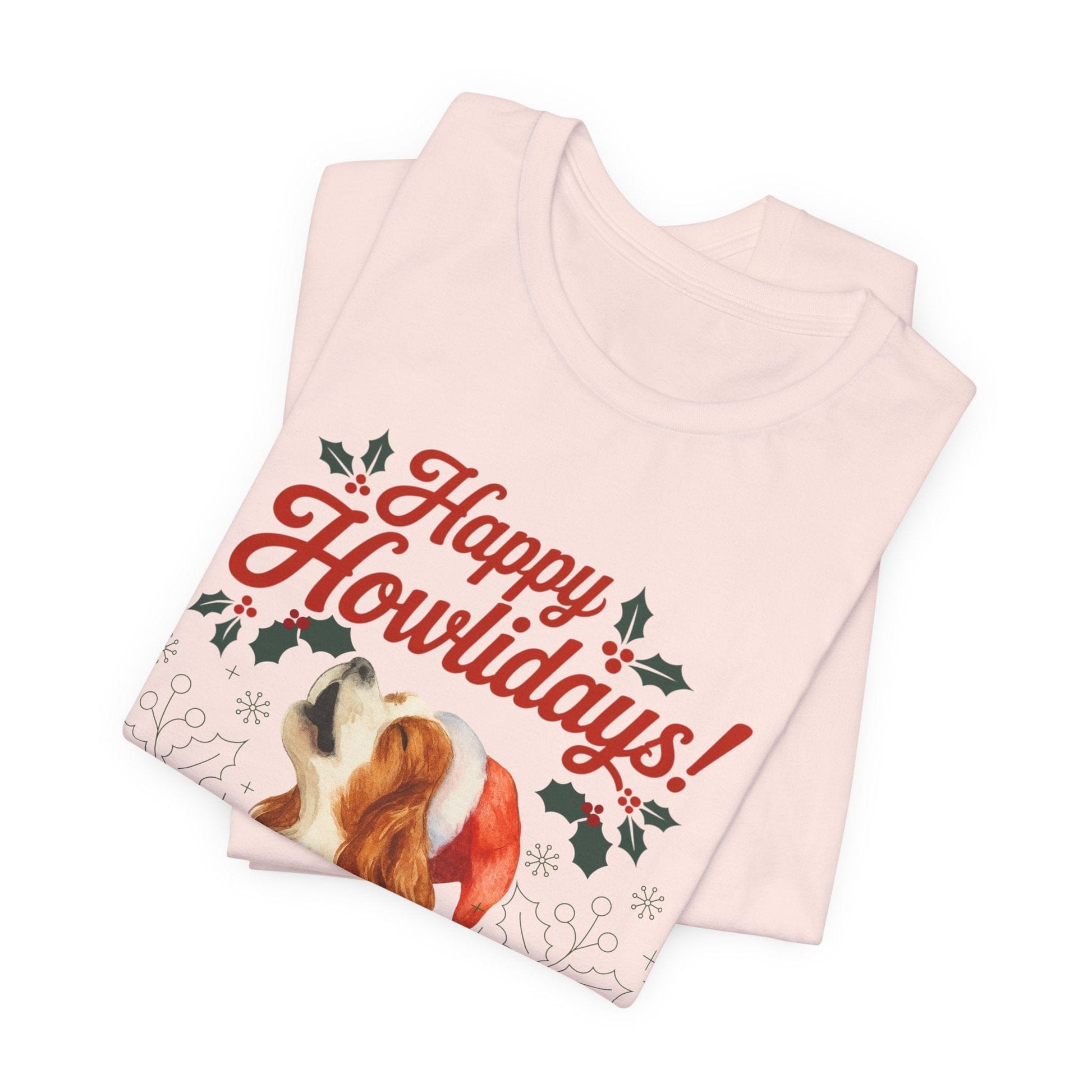 Printify T-Shirt Blenheim Cavalier King Charles Howlidays TShirt