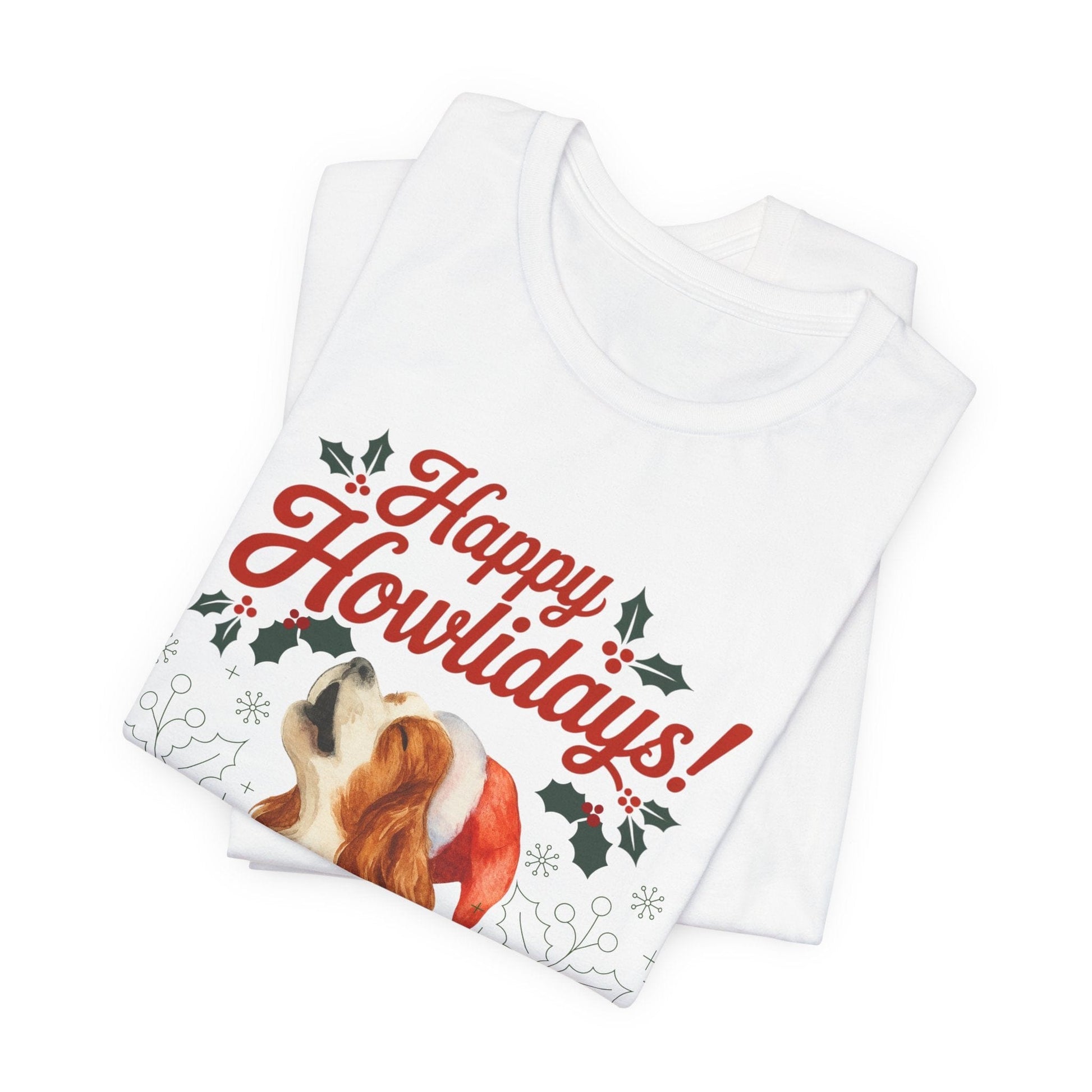 Printify T-Shirt Blenheim Cavalier King Charles Howlidays TShirt