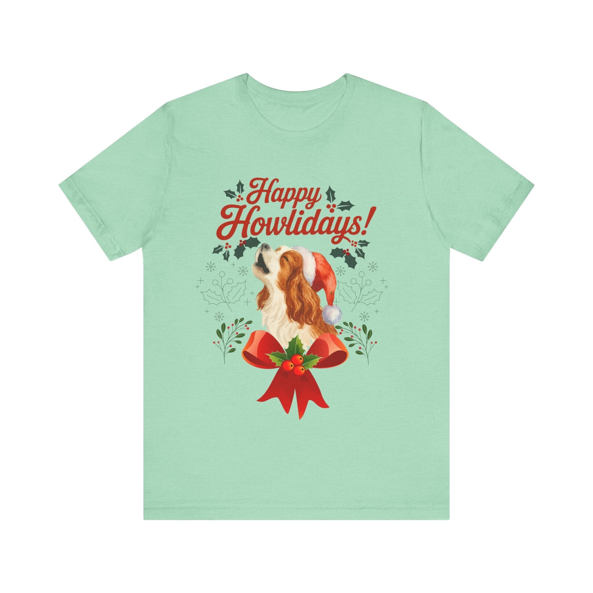 Printify T-Shirt Blenheim Cavalier King Charles Howlidays TShirt