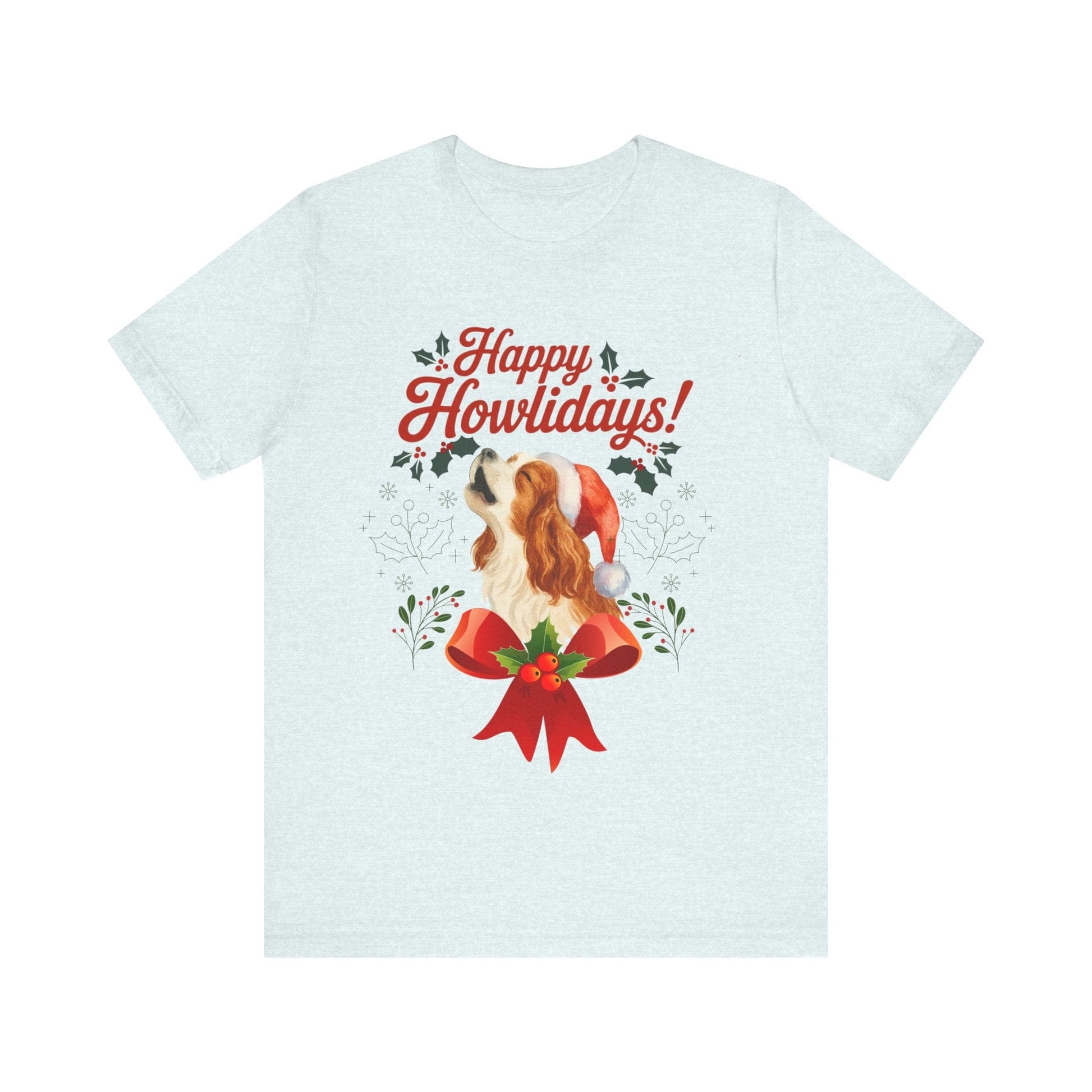 Printify T-Shirt Blenheim Cavalier King Charles Howlidays TShirt