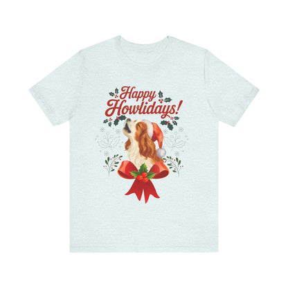 Printify T-Shirt Blenheim Cavalier King Charles Howlidays TShirt