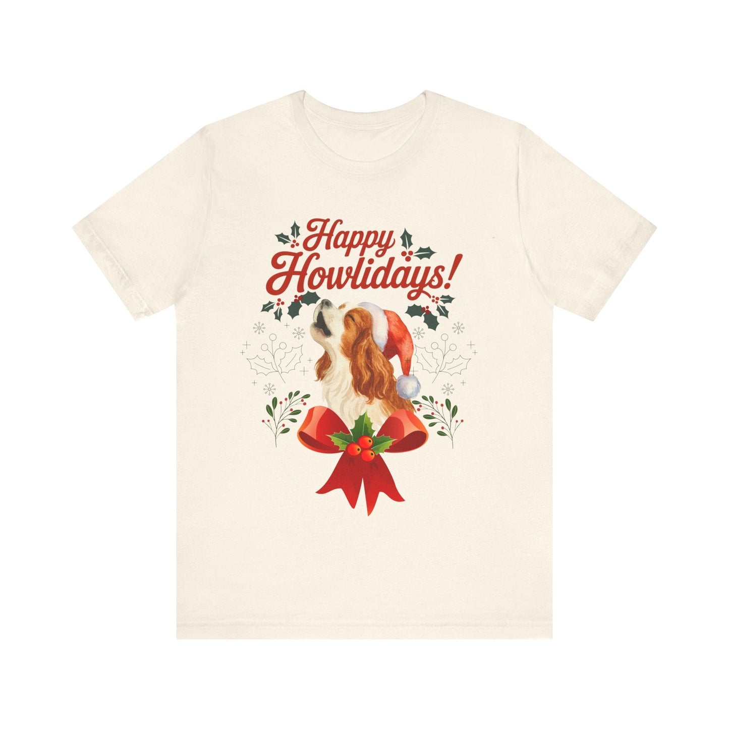 Printify T-Shirt Blenheim Cavalier King Charles Howlidays TShirt