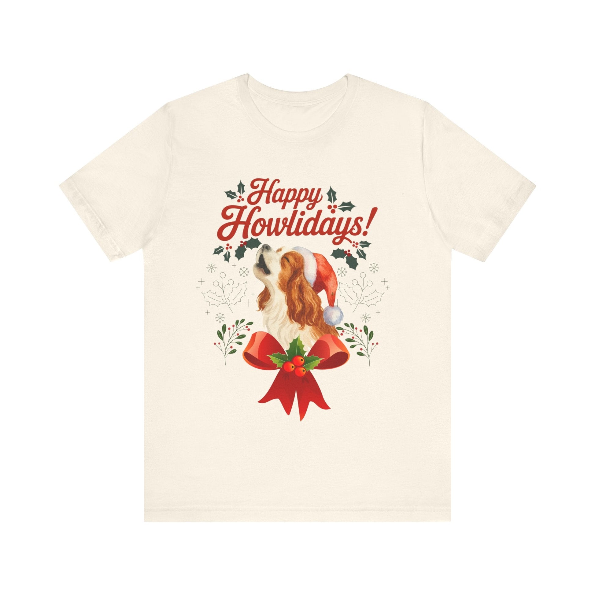 Printify T-Shirt Blenheim Cavalier King Charles Howlidays TShirt
