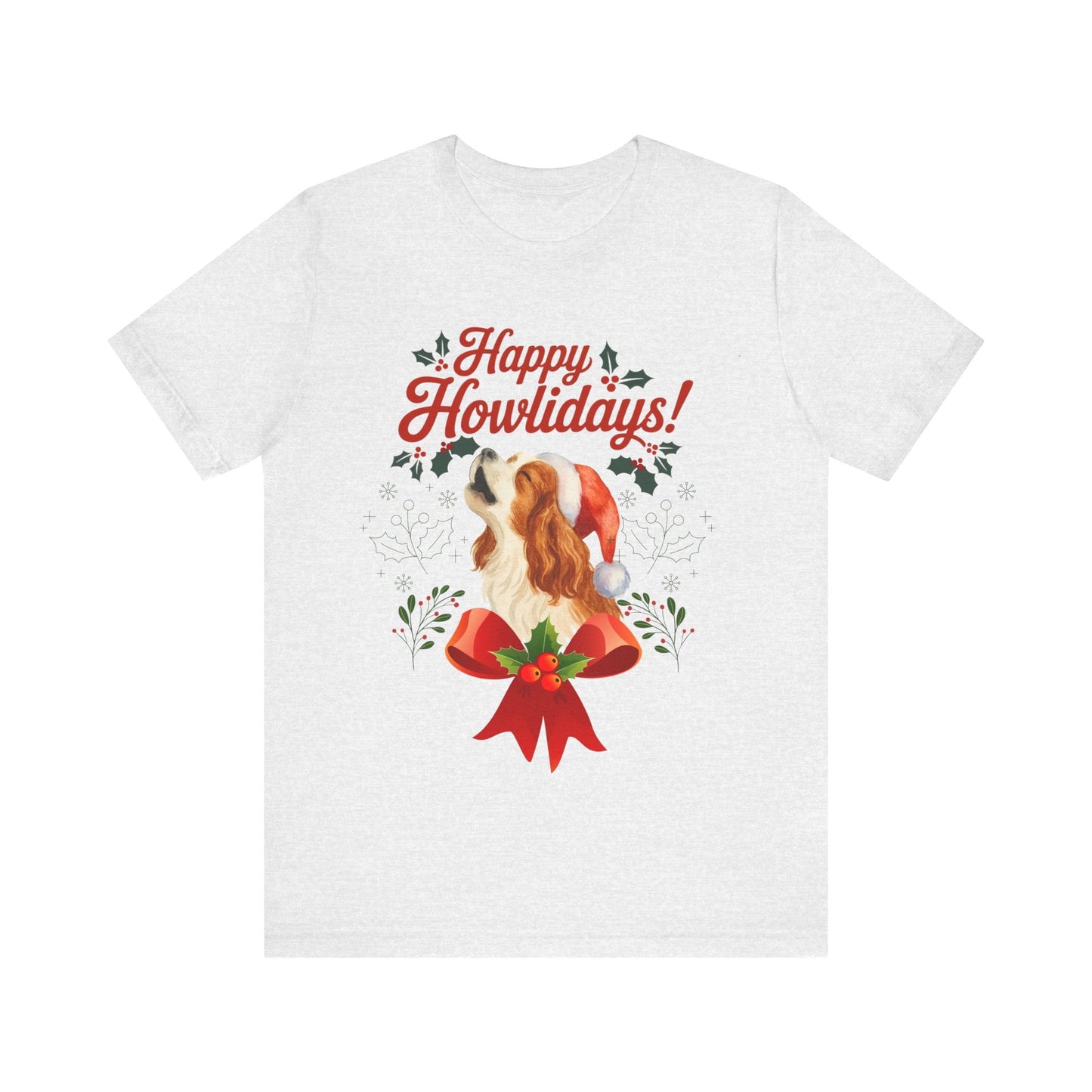 Printify T-Shirt Blenheim Cavalier King Charles Howlidays TShirt