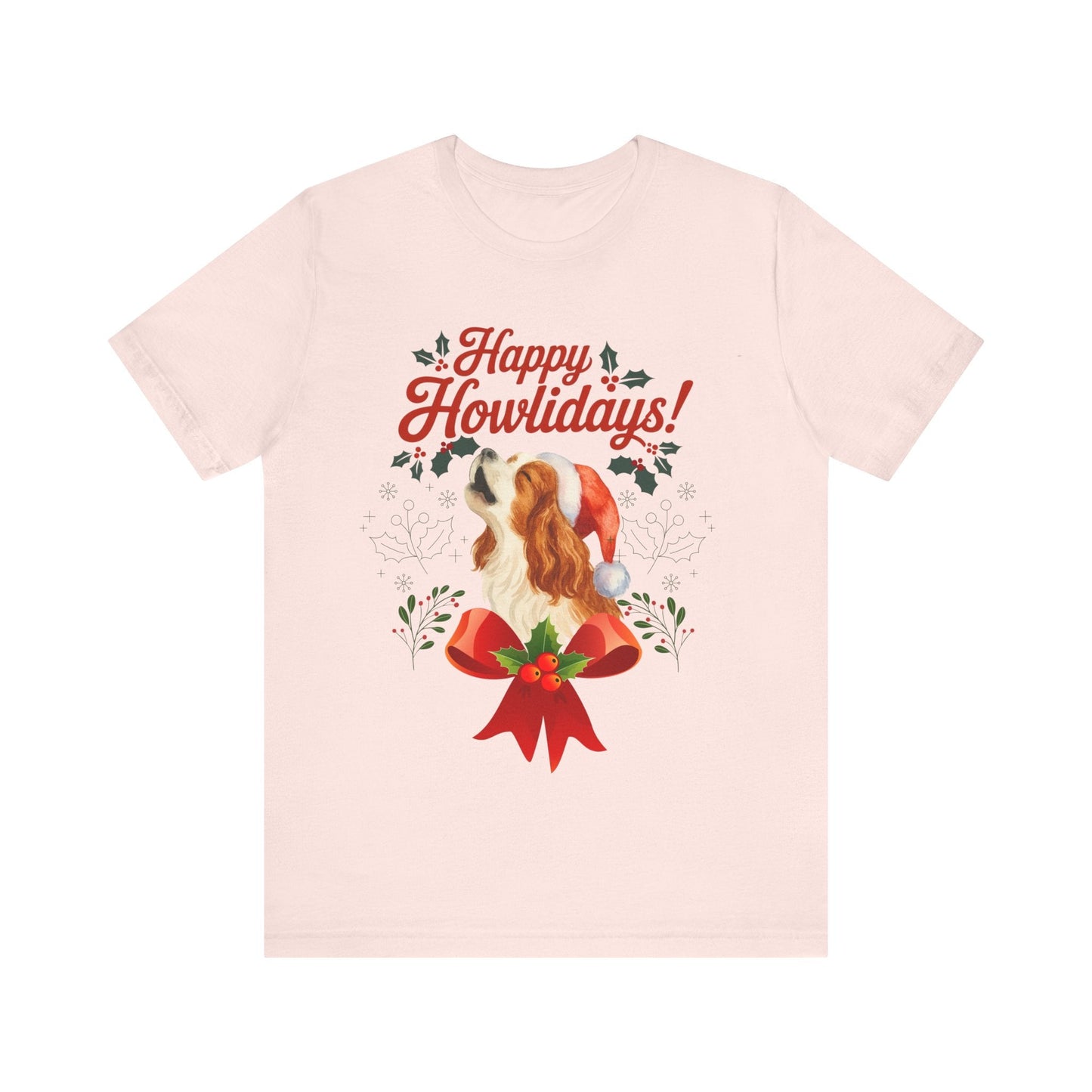 Printify T-Shirt Blenheim Cavalier King Charles Howlidays TShirt