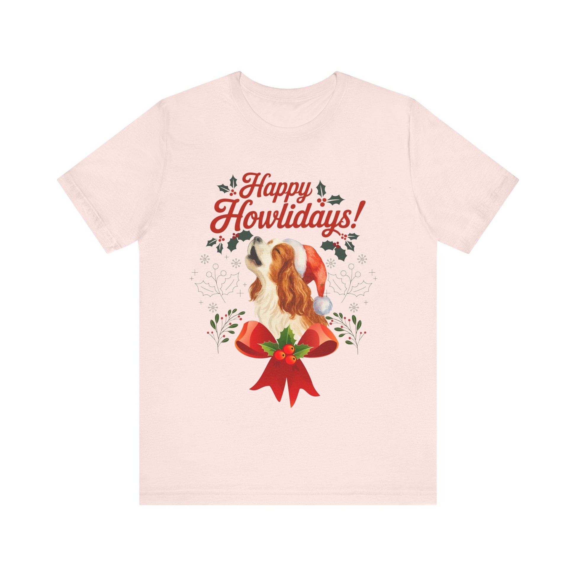Printify T-Shirt Blenheim Cavalier King Charles Howlidays TShirt