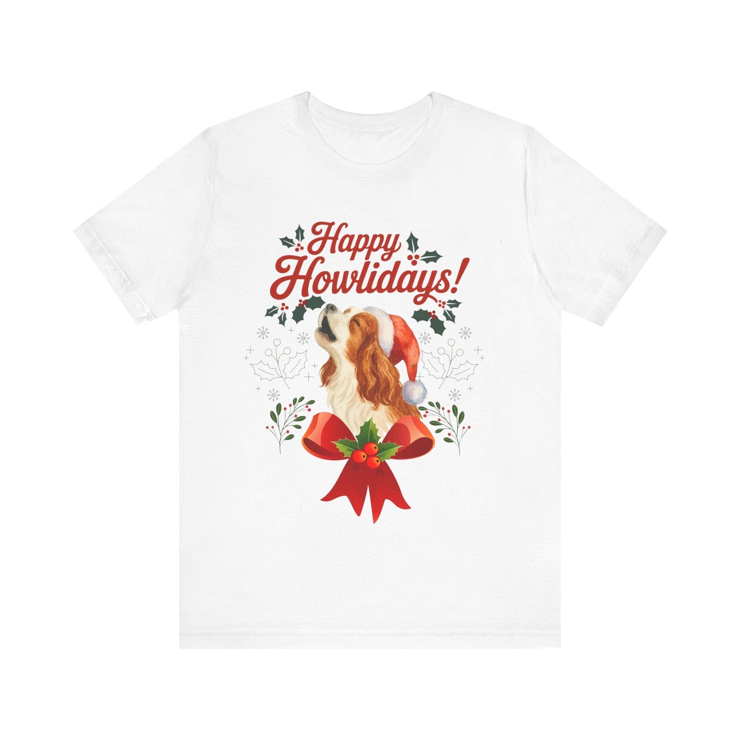 Printify T-Shirt Blenheim Cavalier King Charles Howlidays TShirt