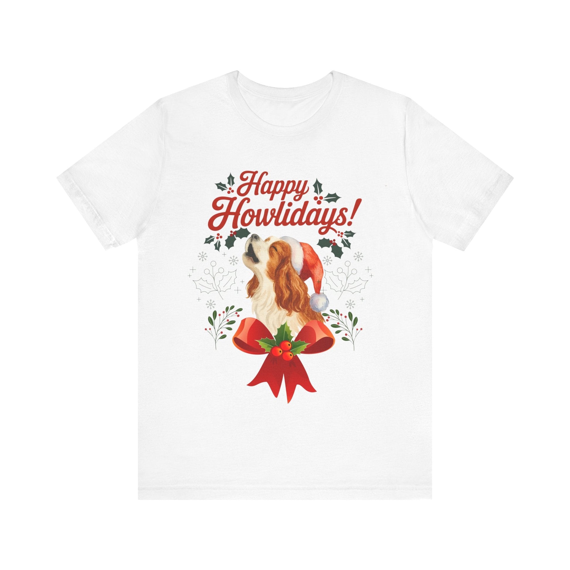 Printify T-Shirt Blenheim Cavalier King Charles Howlidays TShirt