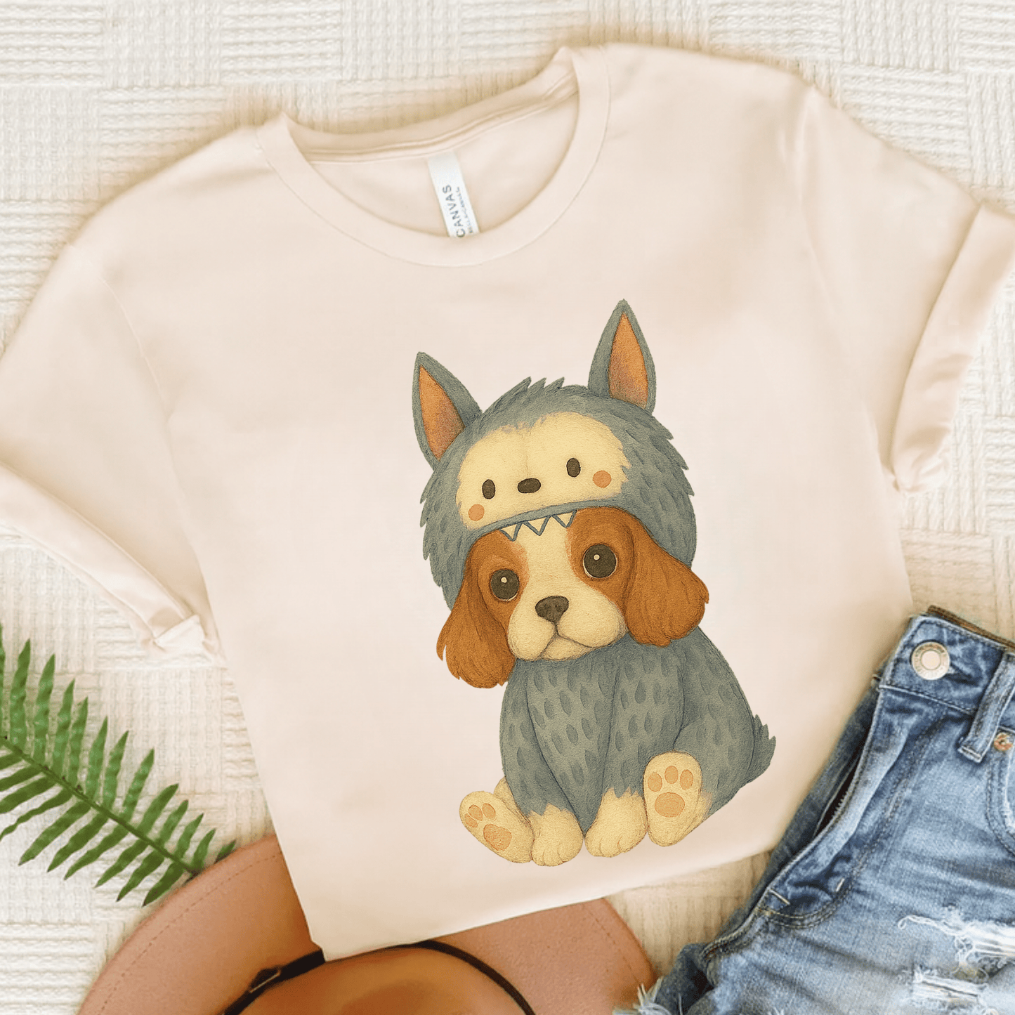 Printify T-Shirt Natural / S Blenheim Cavalier King Charles Little Monster TShirt