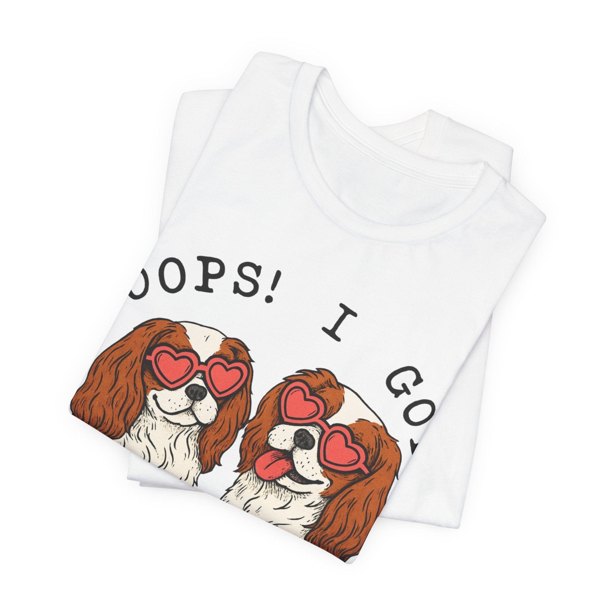 Printify T-Shirt Blenheim Cavalier King Charles Oops TShirt