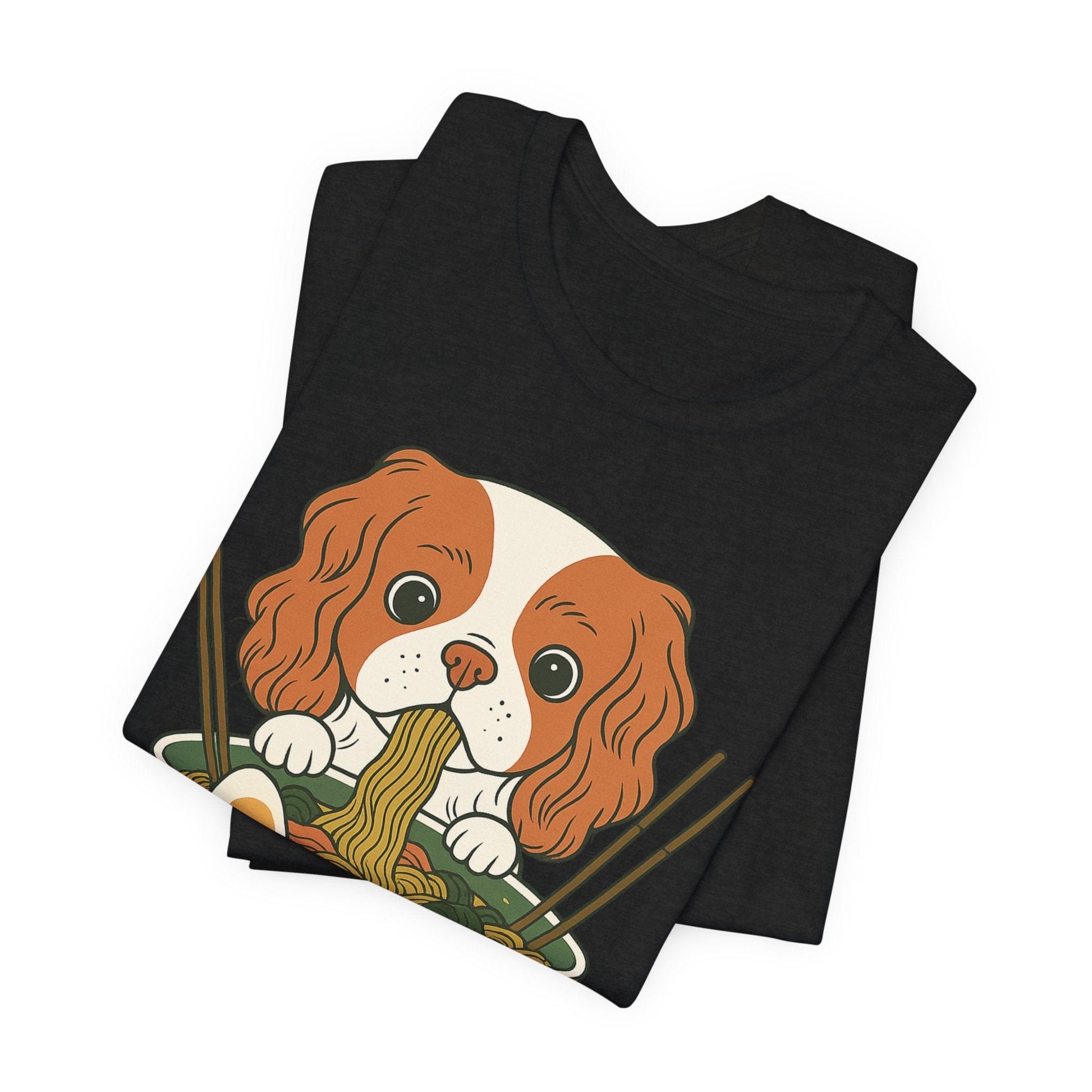 Printify T-Shirt Blenheim Cavalier King Charles Ramen TShirt