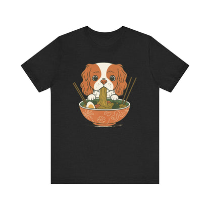 Printify T-Shirt Blenheim Cavalier King Charles Ramen TShirt