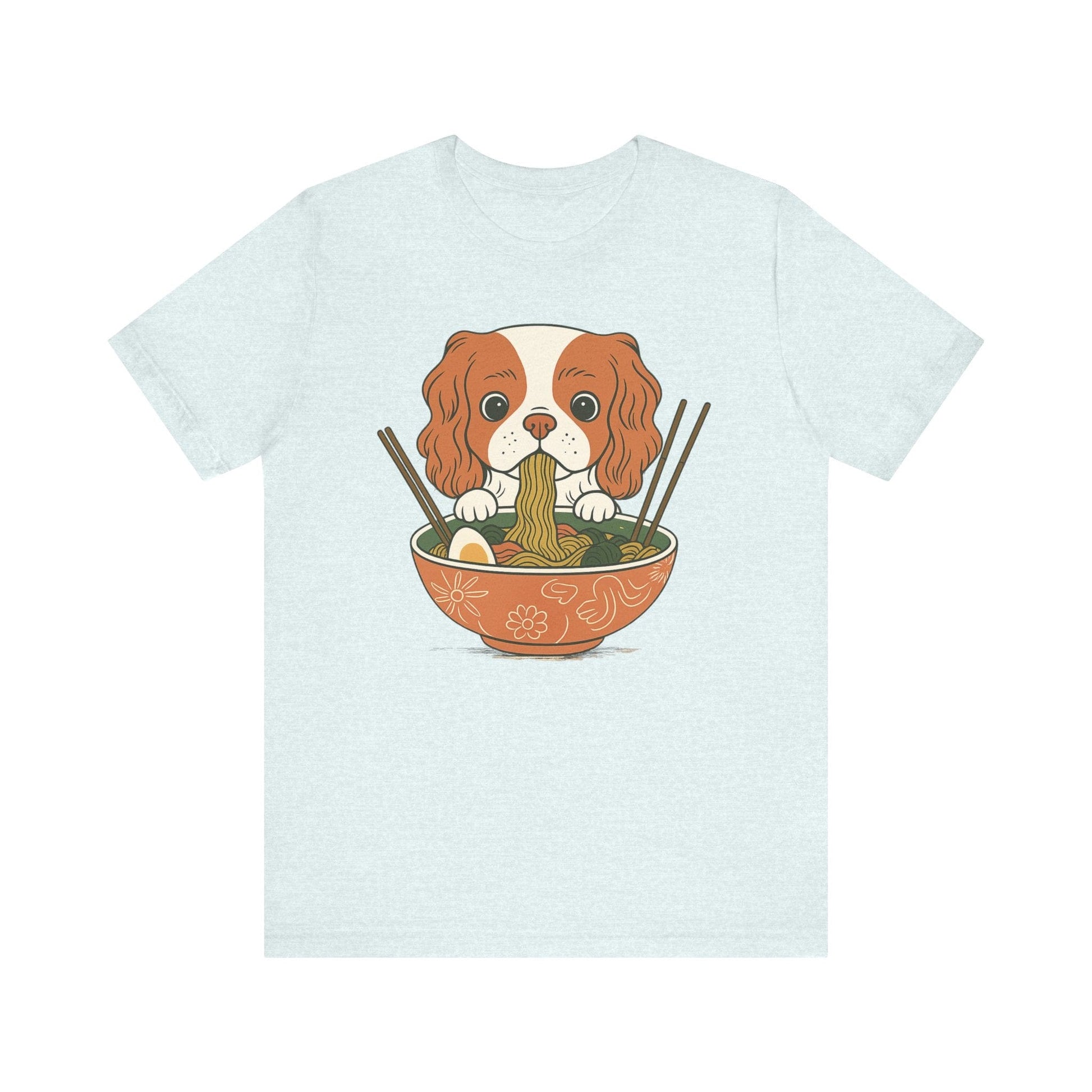 Printify T-Shirt Blenheim Cavalier King Charles Ramen TShirt