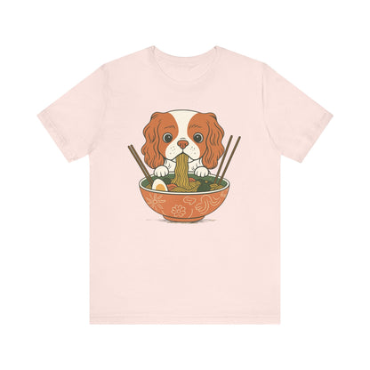 Printify T-Shirt Blenheim Cavalier King Charles Ramen TShirt