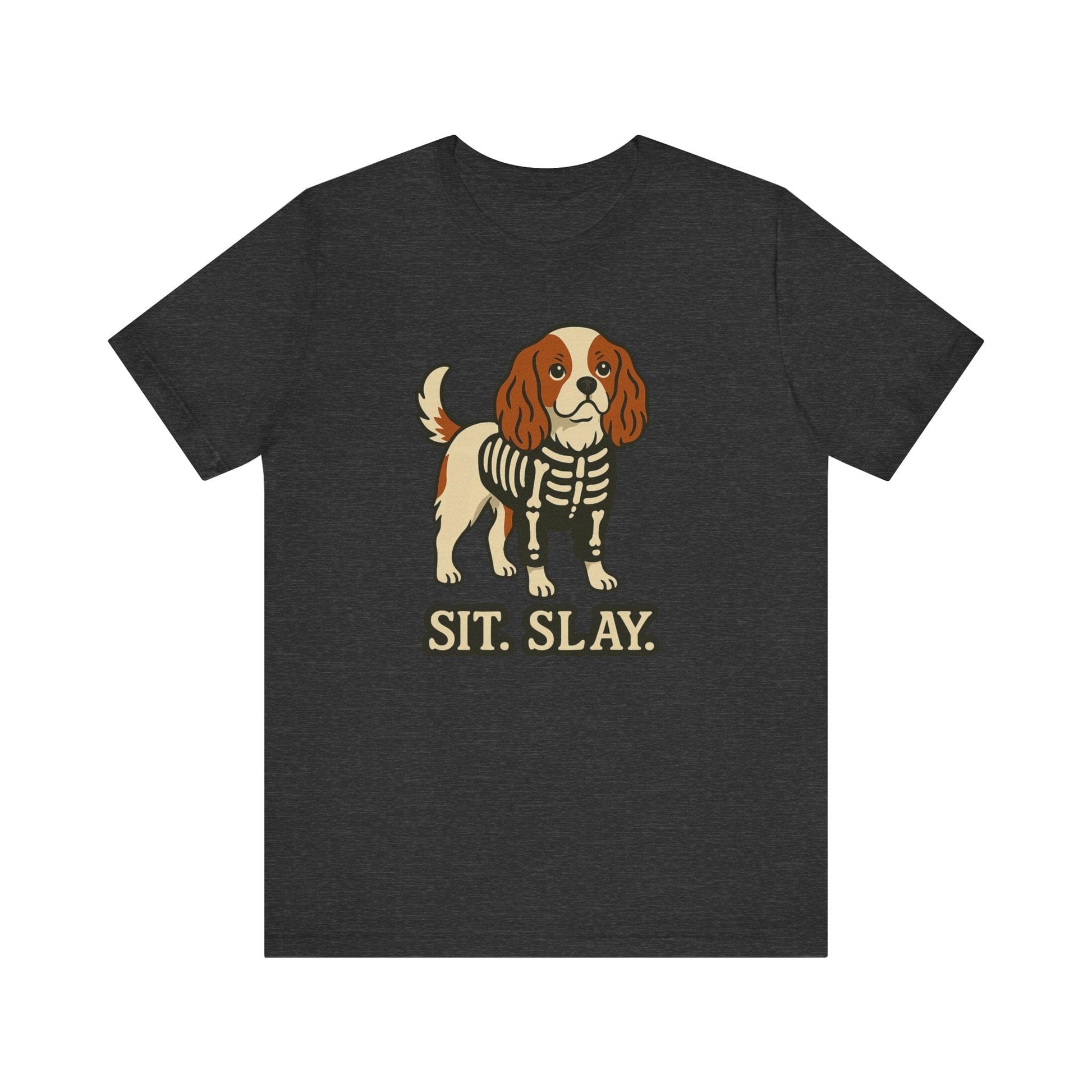 Printify T-Shirt Blenheim Cavalier King Charles Stay. Slay. Halloween TShirt