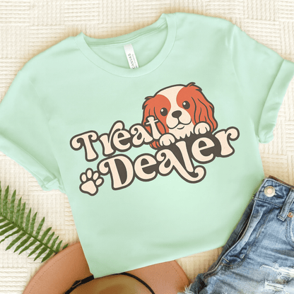 Printify T-Shirt Heather Mint / S Blenheim Cavalier King Charles Treat Dealer TShirt