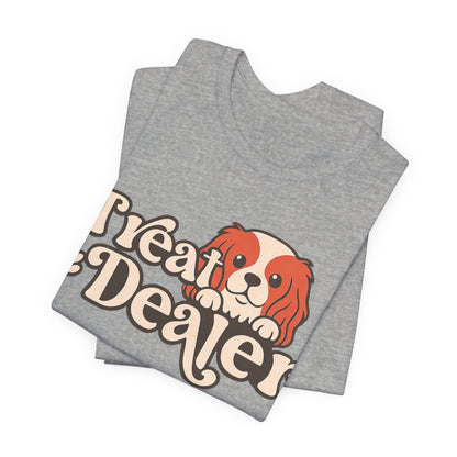 Printify T-Shirt Blenheim Cavalier King Charles Treat Dealer TShirt