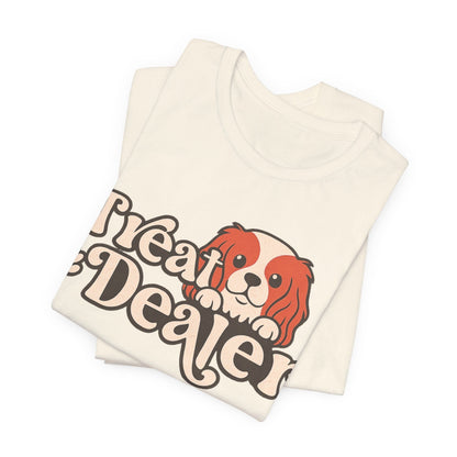 Printify T-Shirt Blenheim Cavalier King Charles Treat Dealer TShirt