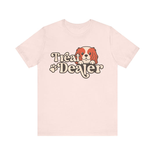 Printify T-Shirt Blenheim Cavalier King Charles Treat Dealer TShirt