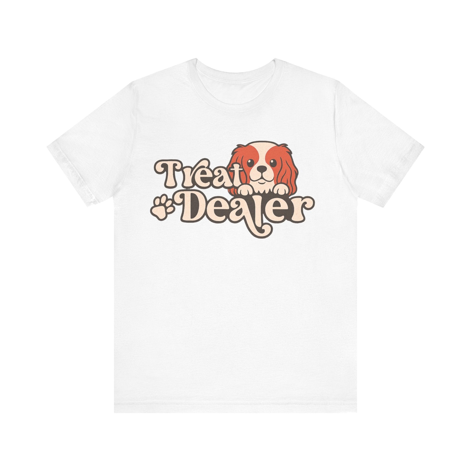 Printify T-Shirt Blenheim Cavalier King Charles Treat Dealer TShirt