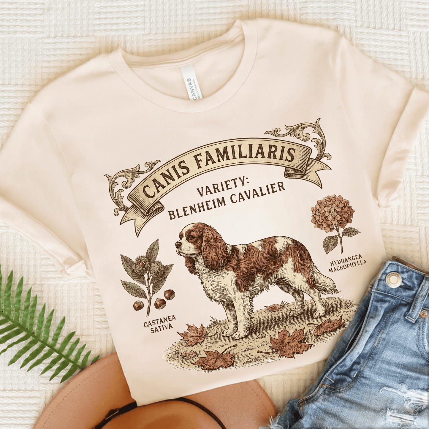Personalized Cavalier Latin Nature Unisex TShirt Natural