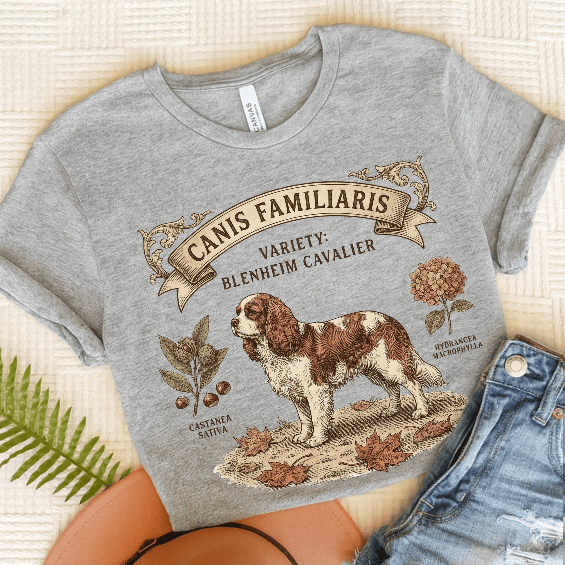 Personalized Cavalier Latin Nature Unisex TShirt Athletic Heather
