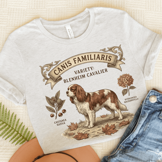 Personalized Cavalier Latin Nature Unisex TShirt Ash