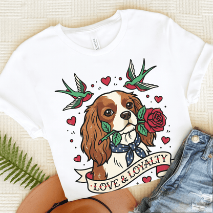 Personalized Cavalier Loyalty Tattoo Unisex TShirt White