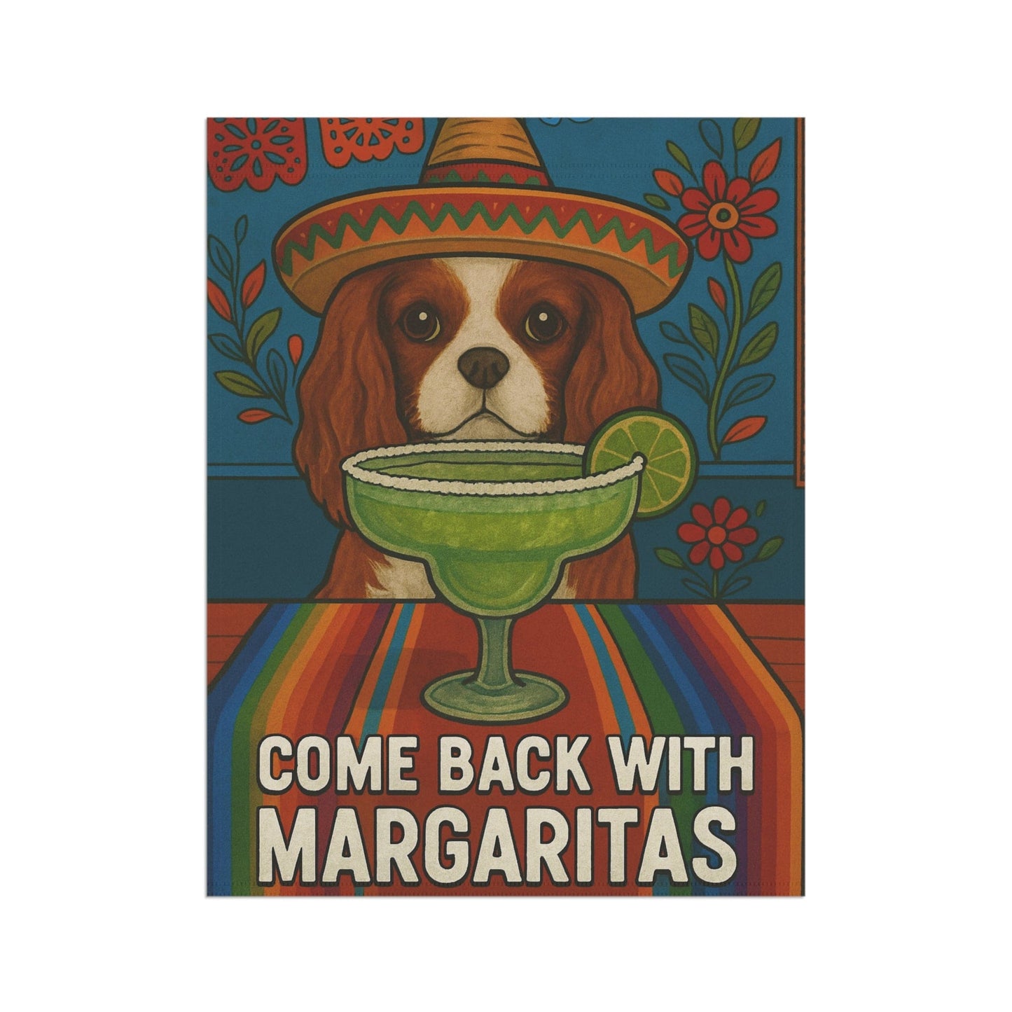Blenheim Cavalier Margaritas Garden Flag