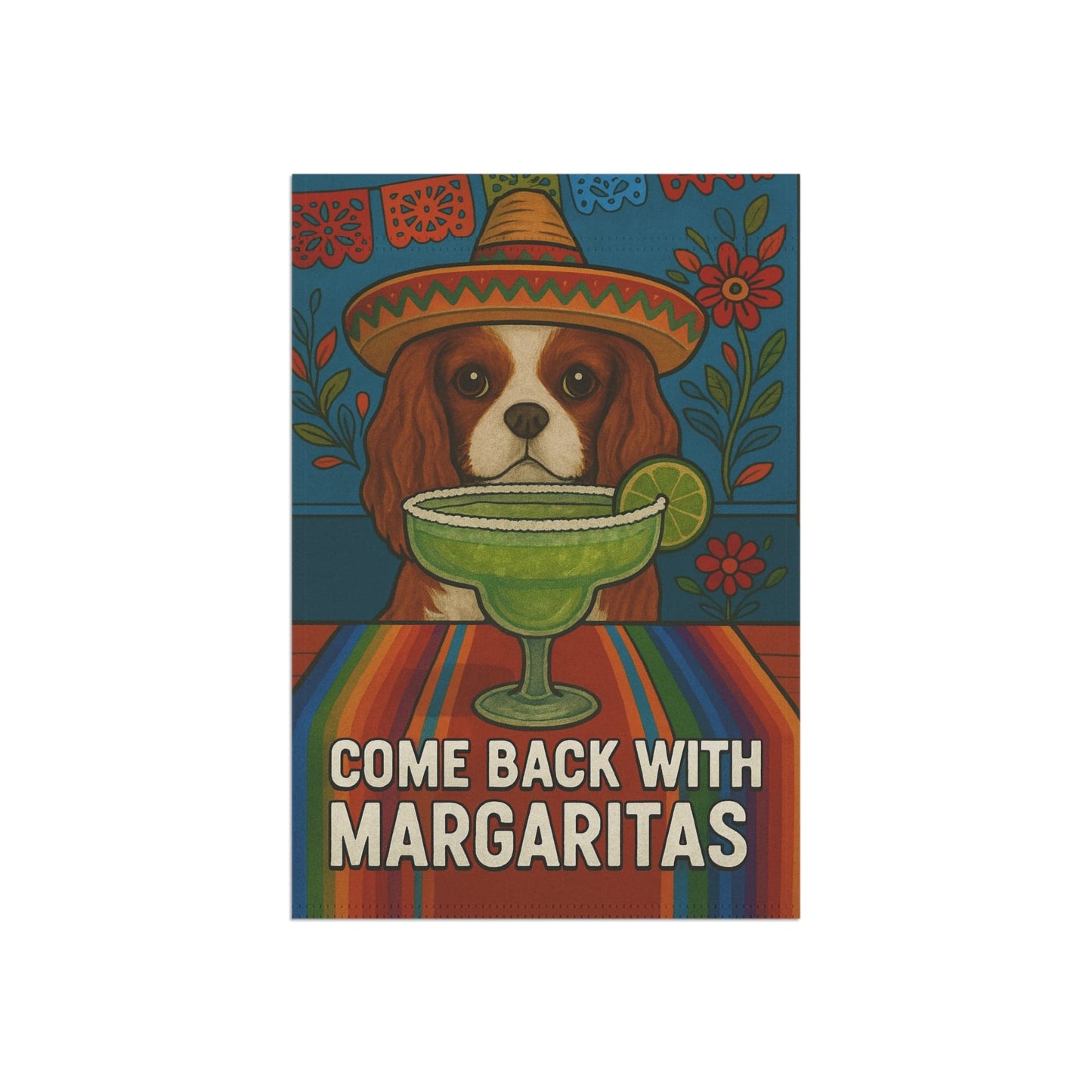 Blenheim Cavalier Margaritas Garden Flag