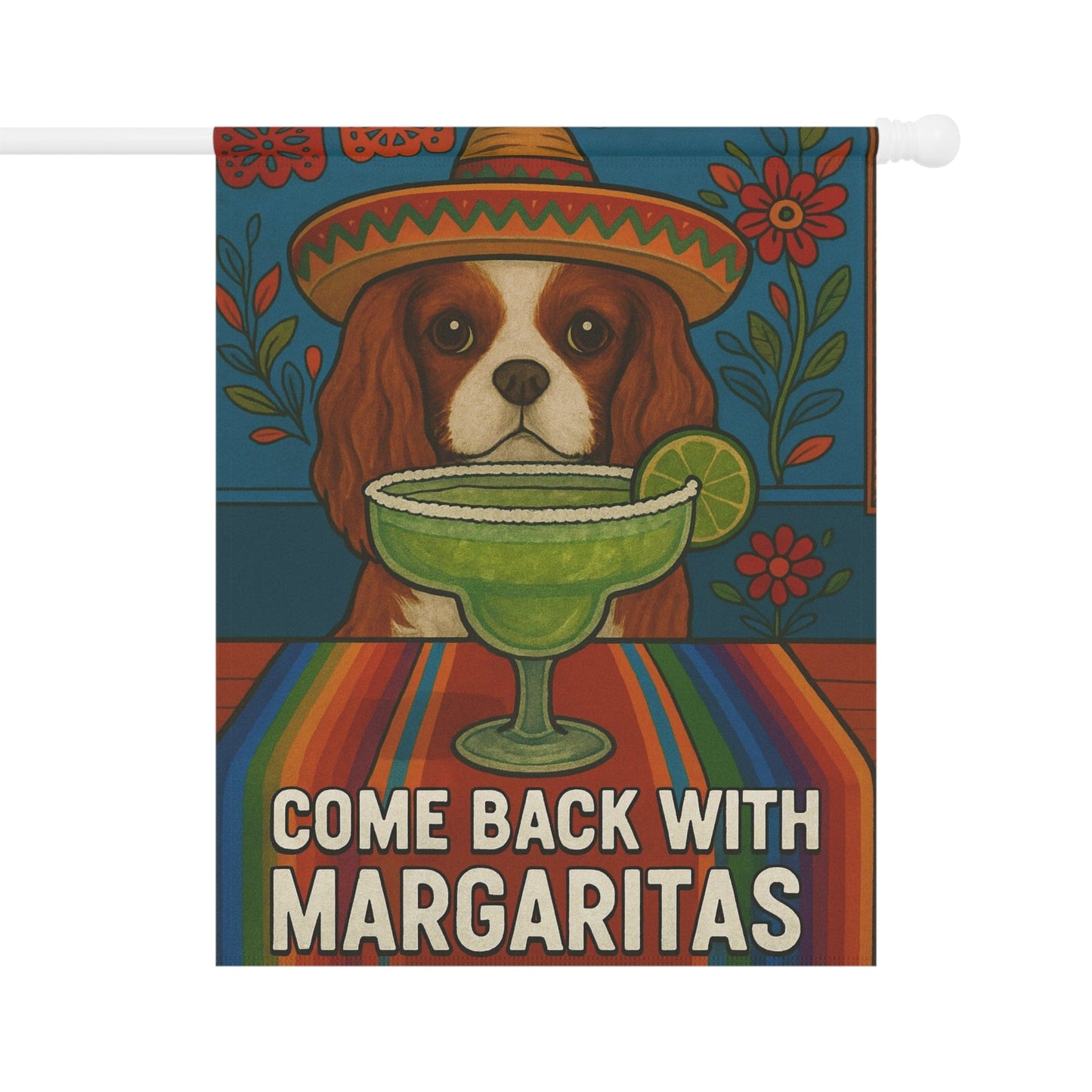Blenheim Cavalier Margaritas Garden Flag