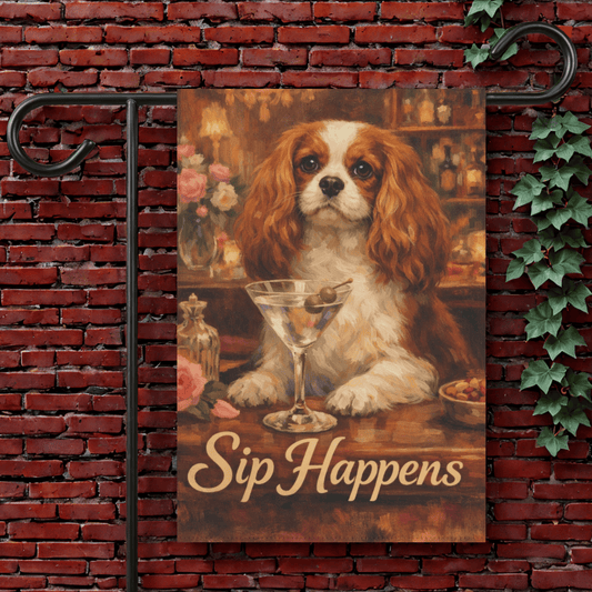 Personalized Cavalier Martini Garden Flag 12'' × 18''