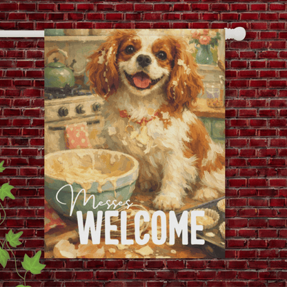 Personalized Cavalier Baking Garden Flag 24.5'' × 32''