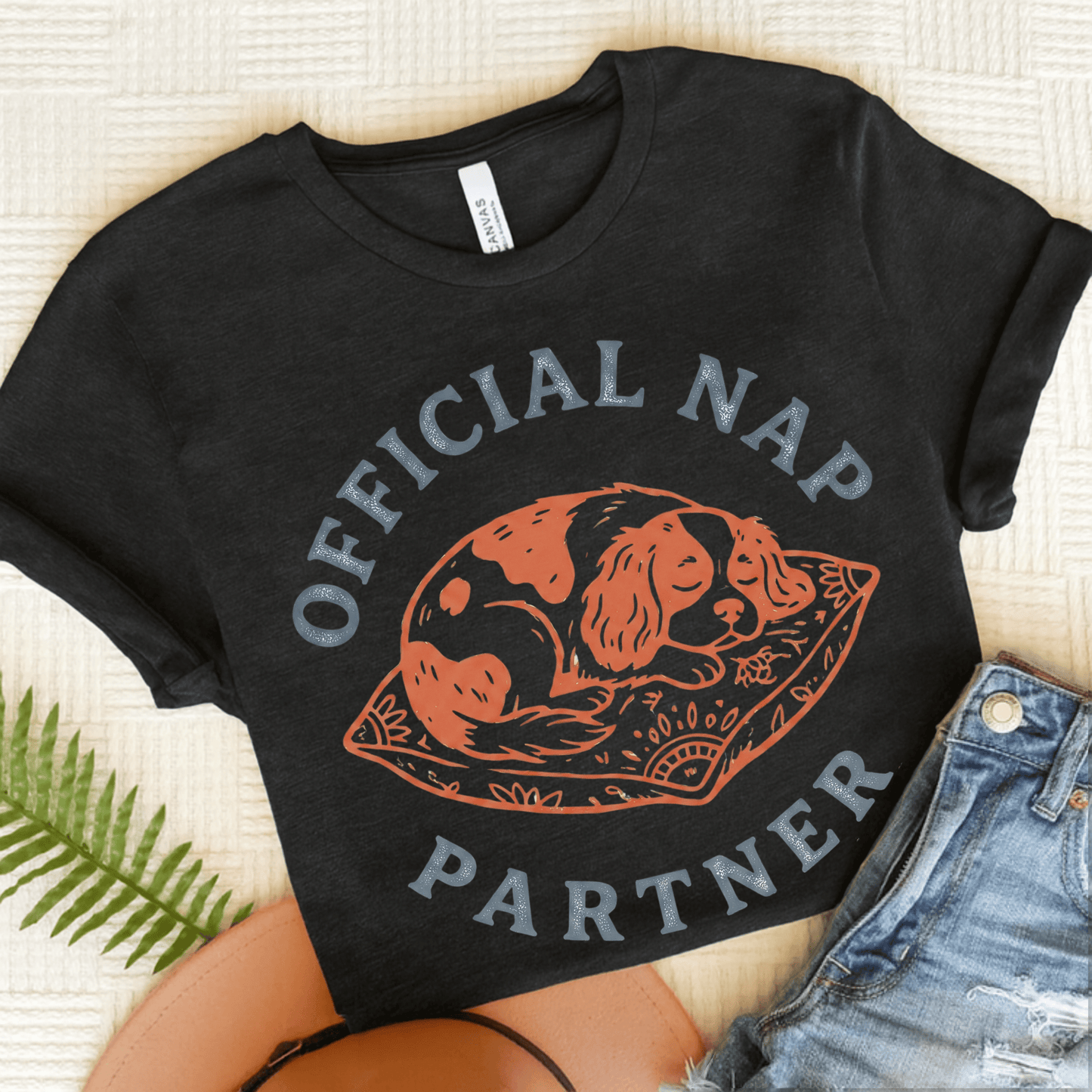 Personalized Cavalier Nap Partner Unisex TShirt Dark Grey Heather