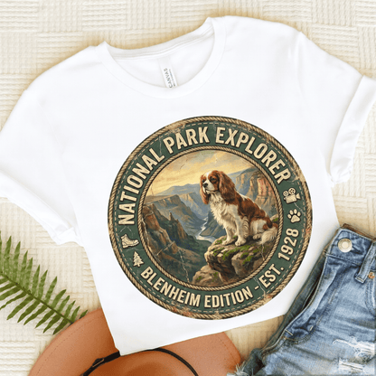 Personalized Cavalier National Parks Unisex TShirt White