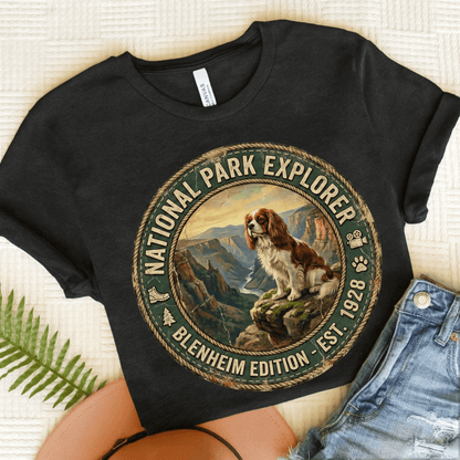 Personalized Cavalier National Parks Unisex TShirt Dark Grey Heather