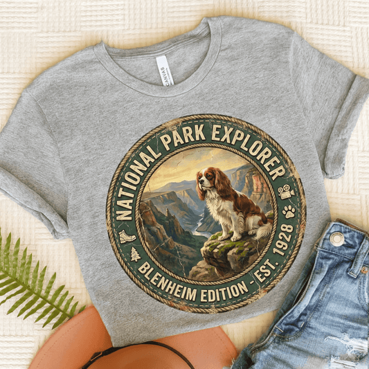 Personalized Cavalier National Parks Unisex TShirt Athletic Heather