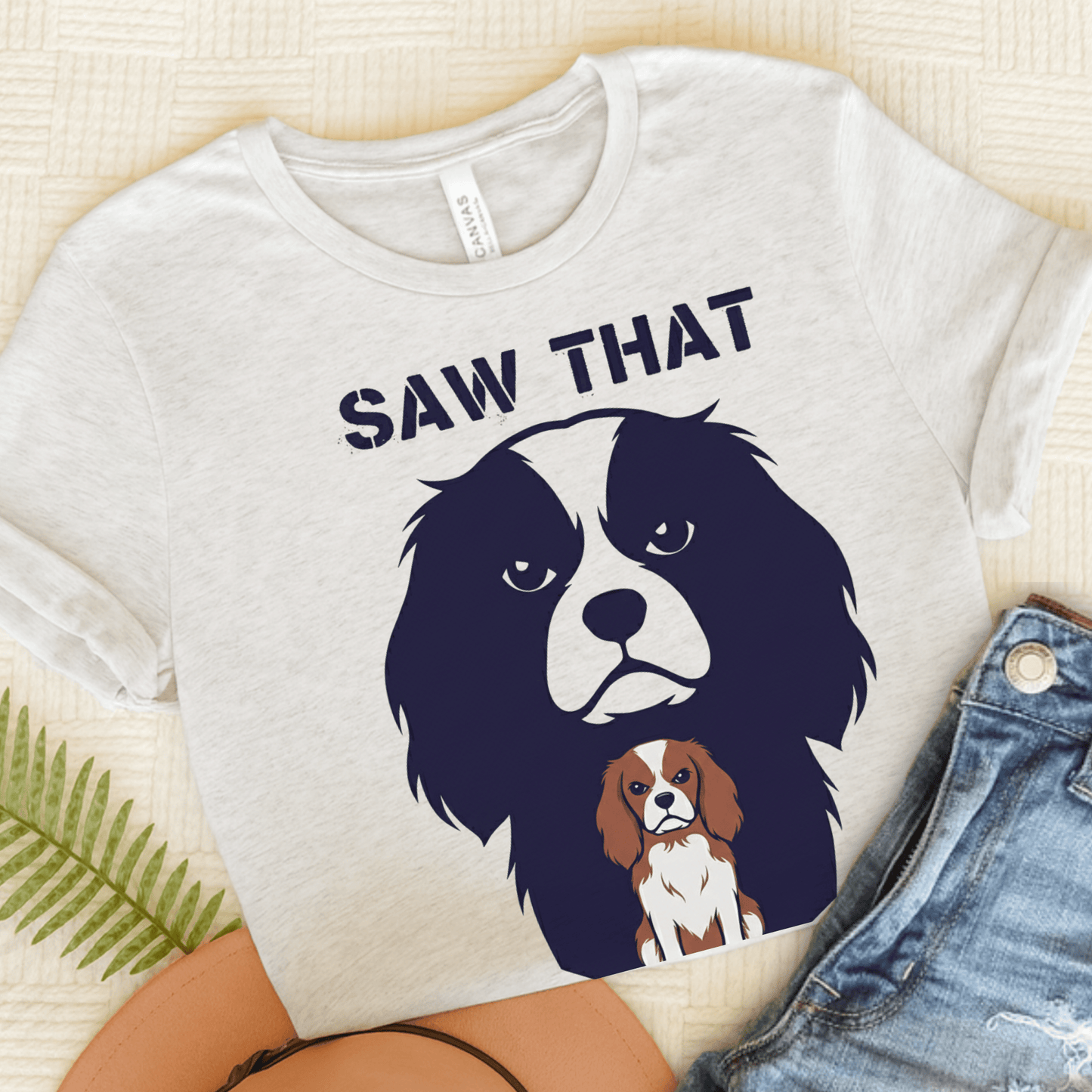 Personalized Cavalier Noir Saw That Unisex Tshirt Ash
